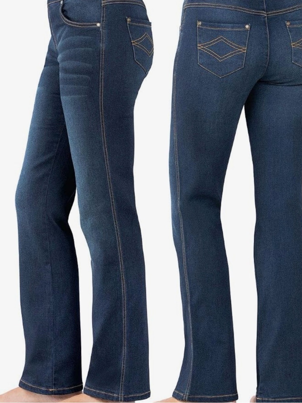 Pajama Jeans Women's Bootcut Stretch Denim Vintage Blue Jeans for Women/Size:MED